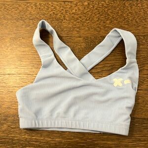 Rumble Boxing Onzie Sports Bra Size S/M in Light Blue